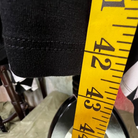 📌bpc Selection Classic Black and White Bat Wings Viscose Midi Dress - Picture 9 of 15